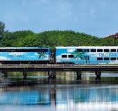 Tri-Rail commuter train in South Florida